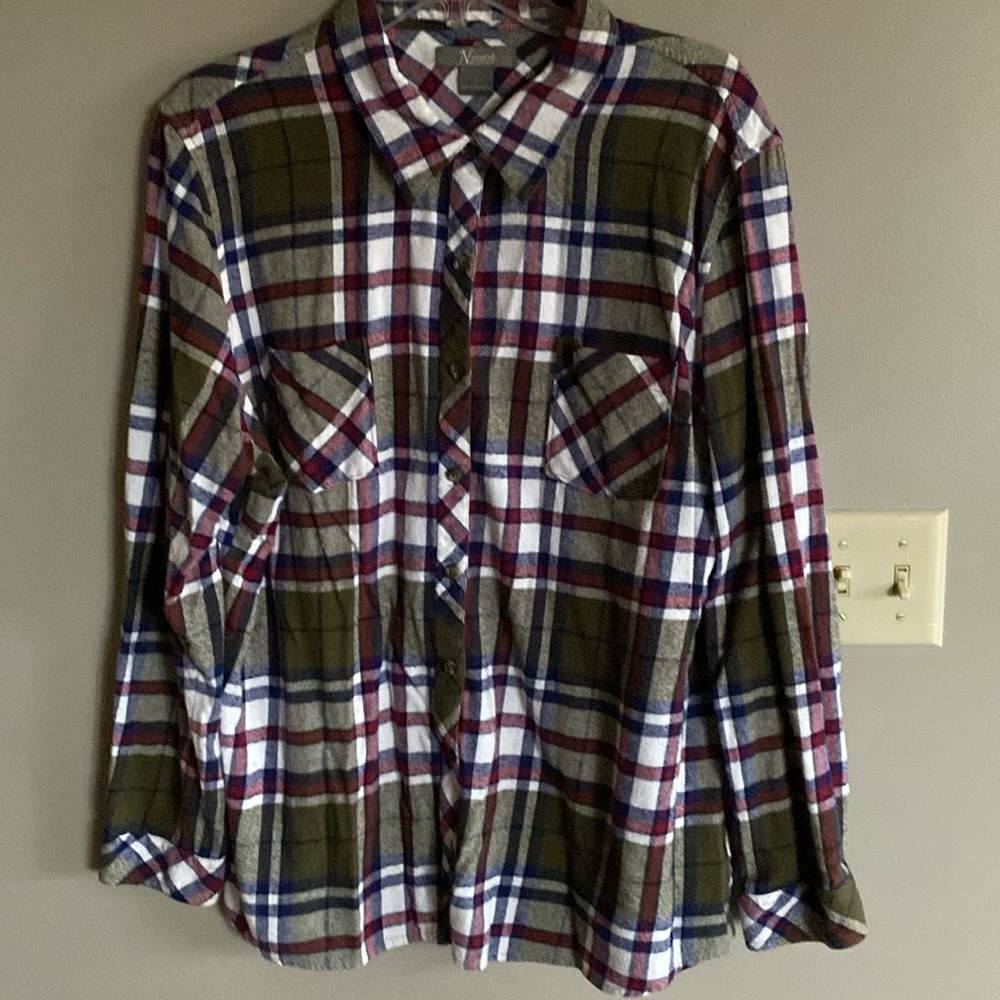 Olive Plaid Flannel
